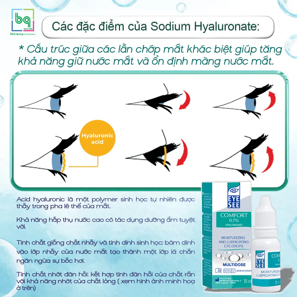 Nước nhỏ mắt EyeSee Comfort 15ml